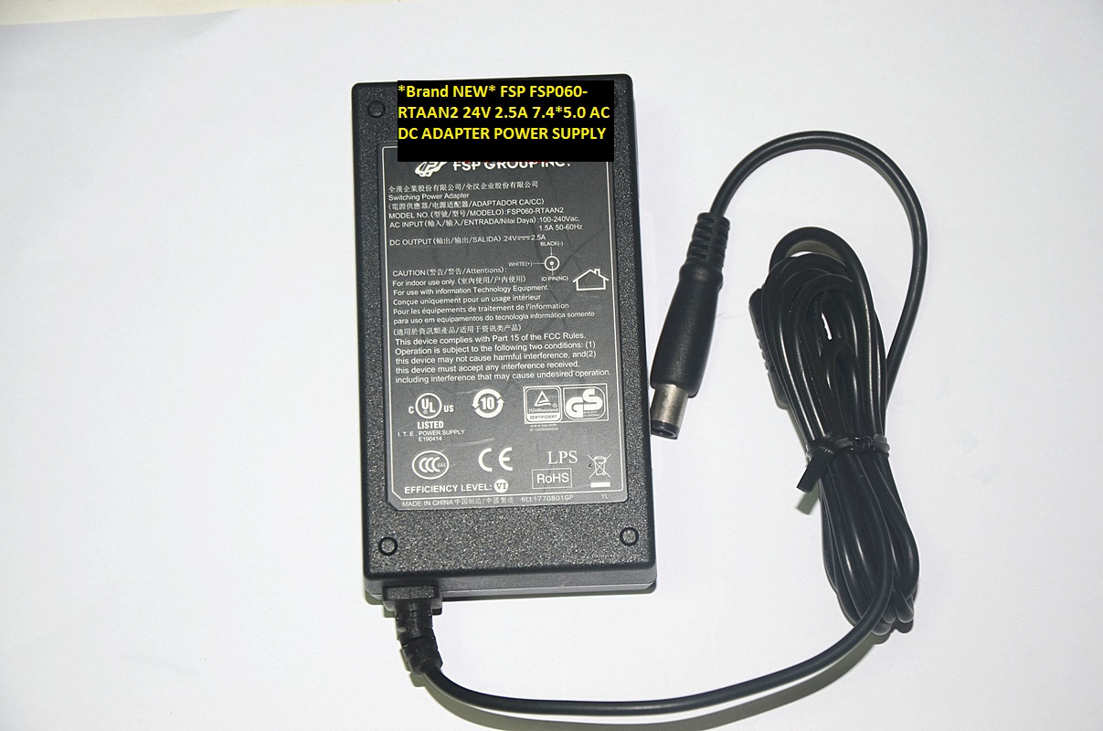 *Brand NEW* 24V 2.5A FSP FSP060-RTAAN2 7.4*5.0 AC DC ADAPTER POWER SUPPLY - Click Image to Close